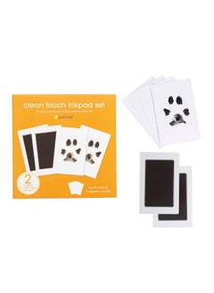 pearhead Paw Print Clean-Touch Ink Pad, Mess Free Inkless Pet Impression Kit, Safe For Cats And Dogs, Pawprint Keepsake, Pack Of 2  - Image 1