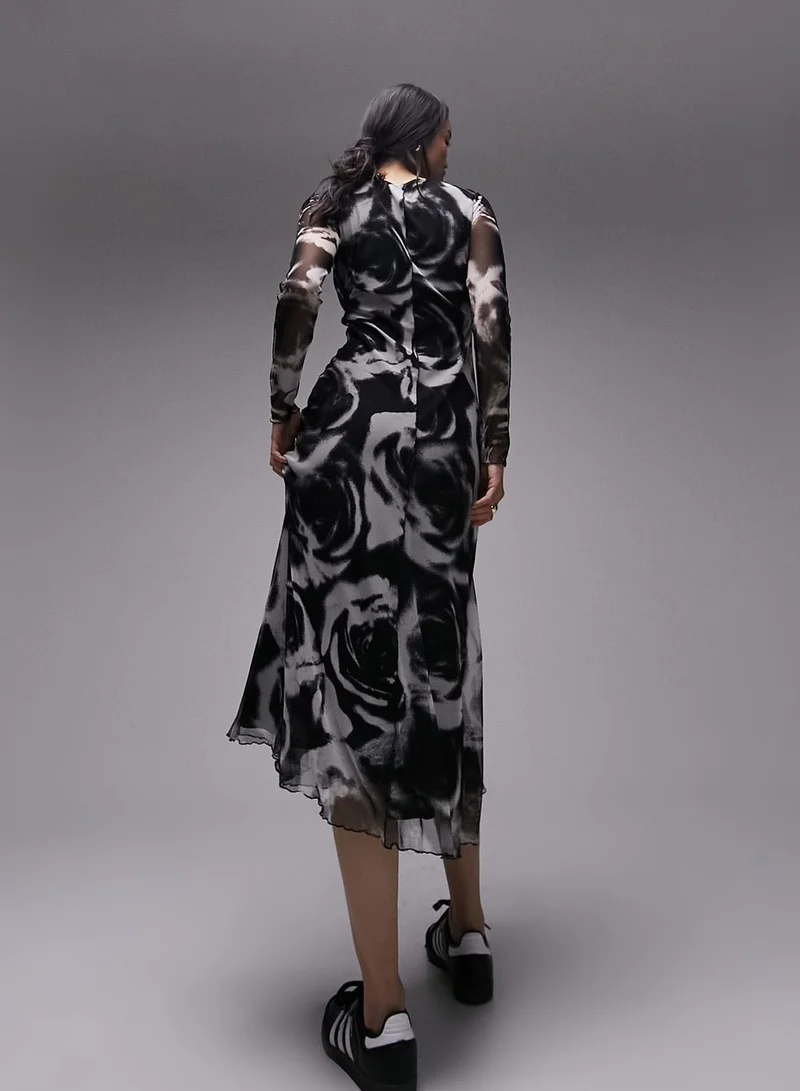 TOPSHOP Floral Print Dress