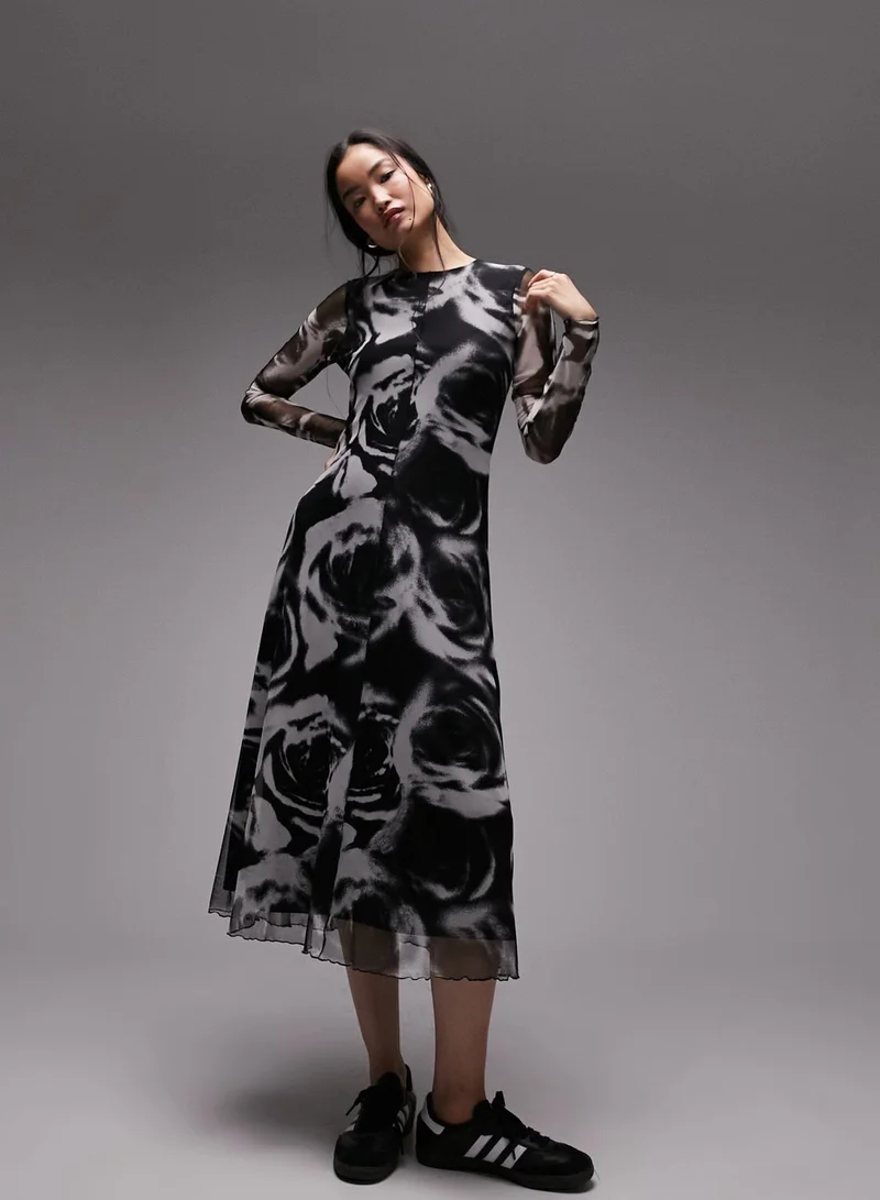 TOPSHOP Floral Print Dress