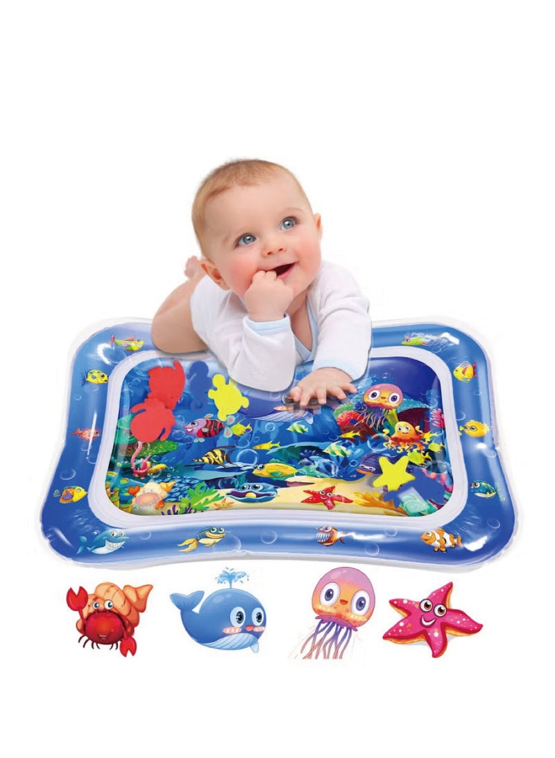 ULHYC Inflatable Tummy Time Mat Premium Baby Water Play Mat - Image 1