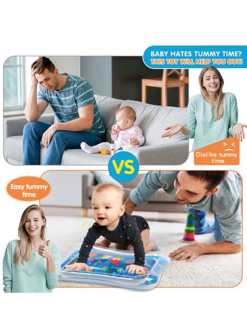 ULHYC Inflatable Tummy Time Mat Premium Baby Water Play Mat - Image 4