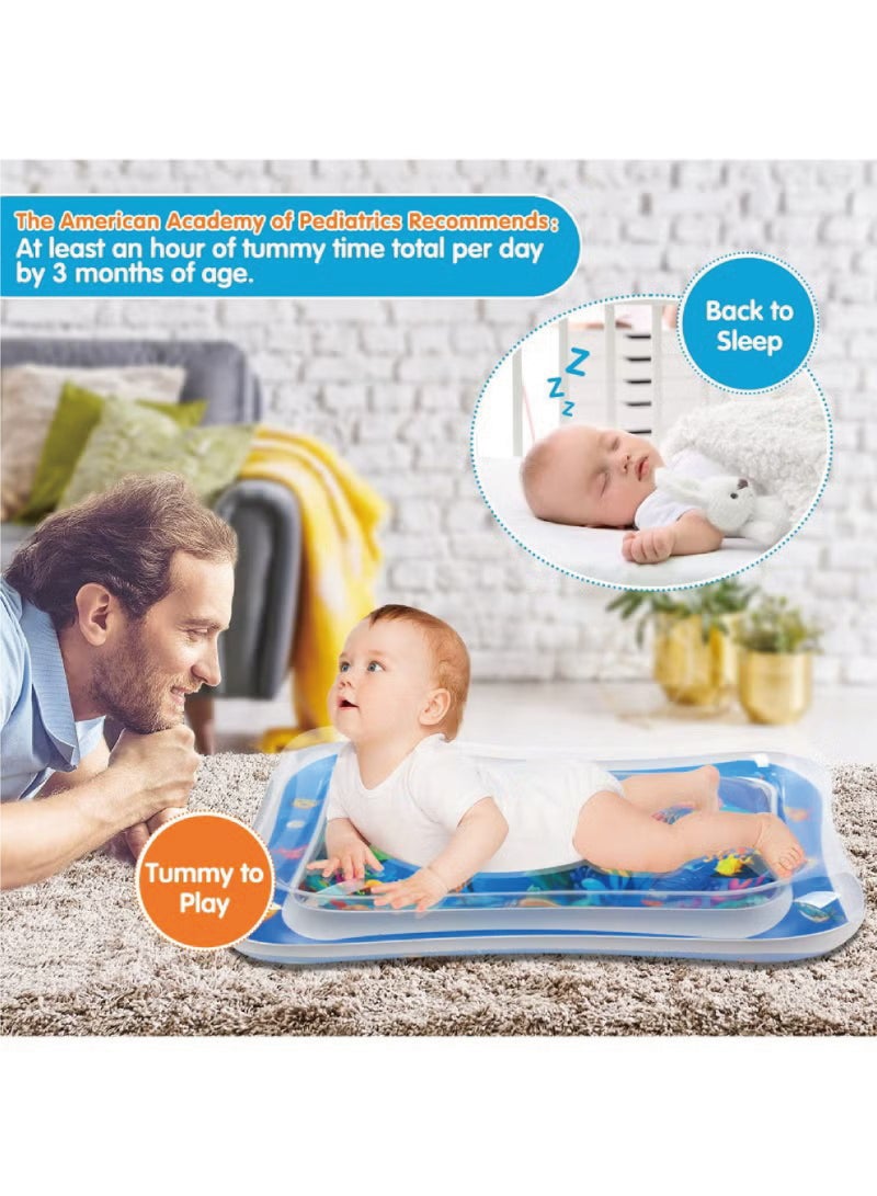 ULHYC Inflatable Tummy Time Mat Premium Baby Water Play Mat - Image 3