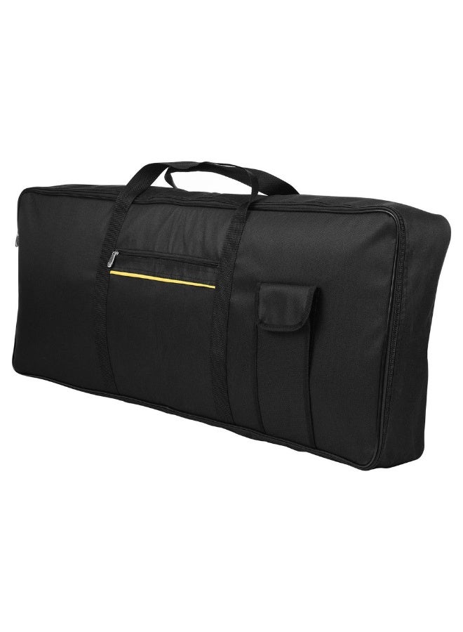 Megarya Portable 88 Keys Piano Keyboard Bag – Heavy Duty Padded Keyboard Case with Storage Pocket & Carry Handle | Water Resistant Keyboard Gig Bag for Digital Piano & Electronic Keyboard | Black - Image 1