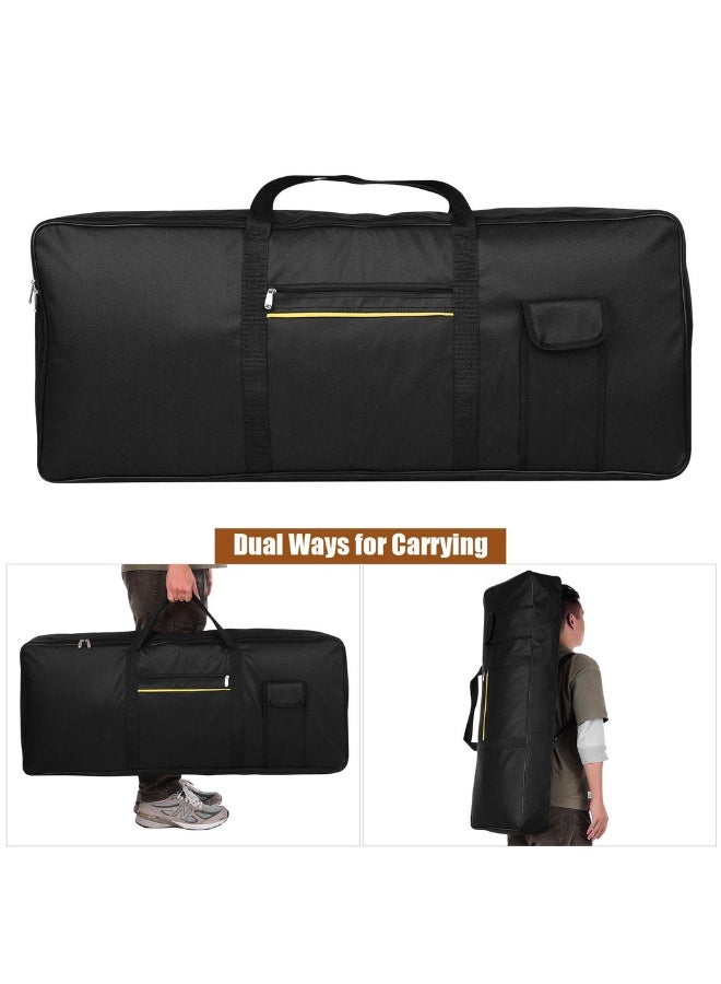 Megarya Portable 88 Keys Piano Keyboard Bag – Heavy Duty Padded Keyboard Case with Storage Pocket & Carry Handle | Water Resistant Keyboard Gig Bag for Digital Piano & Electronic Keyboard | Black - Image 2