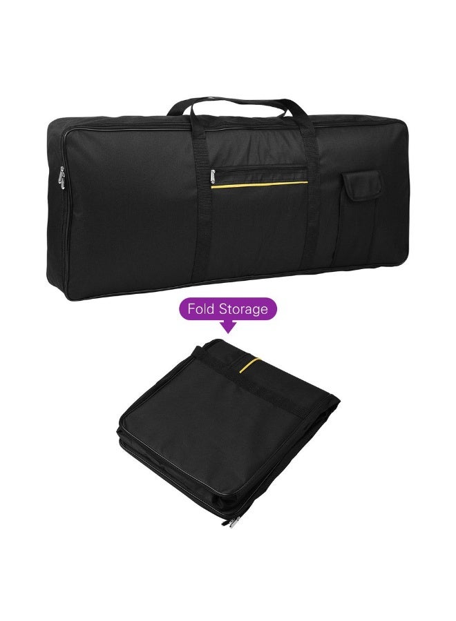 Megarya Portable 88 Keys Piano Keyboard Bag – Heavy Duty Padded Keyboard Case with Storage Pocket & Carry Handle | Water Resistant Keyboard Gig Bag for Digital Piano & Electronic Keyboard | Black - Image 3