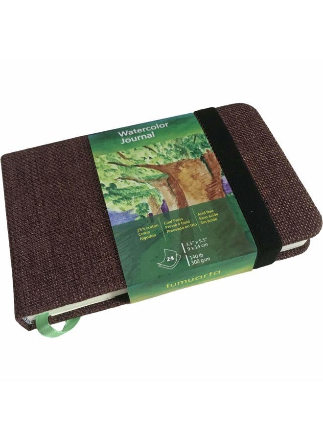 tumuarta Watercolor Journal Journal 140lb 300gsm Cotton Paper Cold Press 3.5 x 5.5 Inch Micro Perforated Watercolor Paper Notebooks for Use as Travel Sketchbook and Mixed Media Pad - Image 1