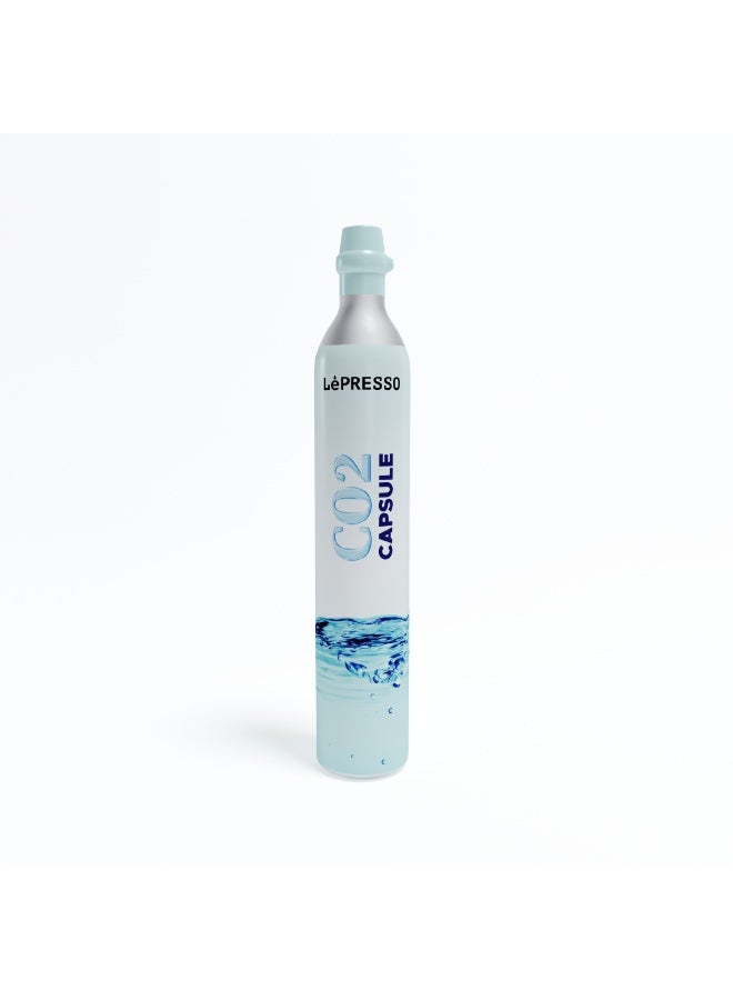 LePRESSO Sparkling Water Maker with 3+ Capsules & Slow-Fast Releasing System / Dual Bottle Support 500ml-350ml / Explosion-Proof Pet BPA Free / Co2 Chargers / CO2 Capsule Compatible / Easy to Clean - Silver - Image 3