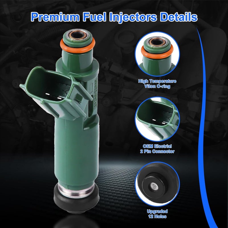 BLPextrm Fuel Injectors for Toyota Celica, Corolla, Matrix, Mr2 Spyder, Chevy Prizm, Pontiac Vibe - 4PCS - Image 4