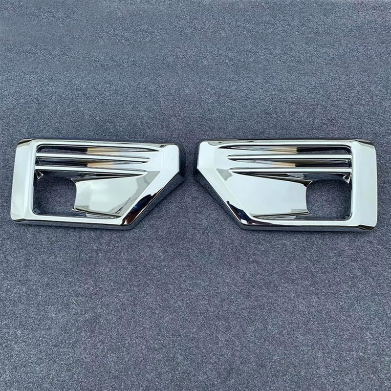 QASULER Chrome Fog Light Lamp Cover for Toyota RAV4 - Image 1