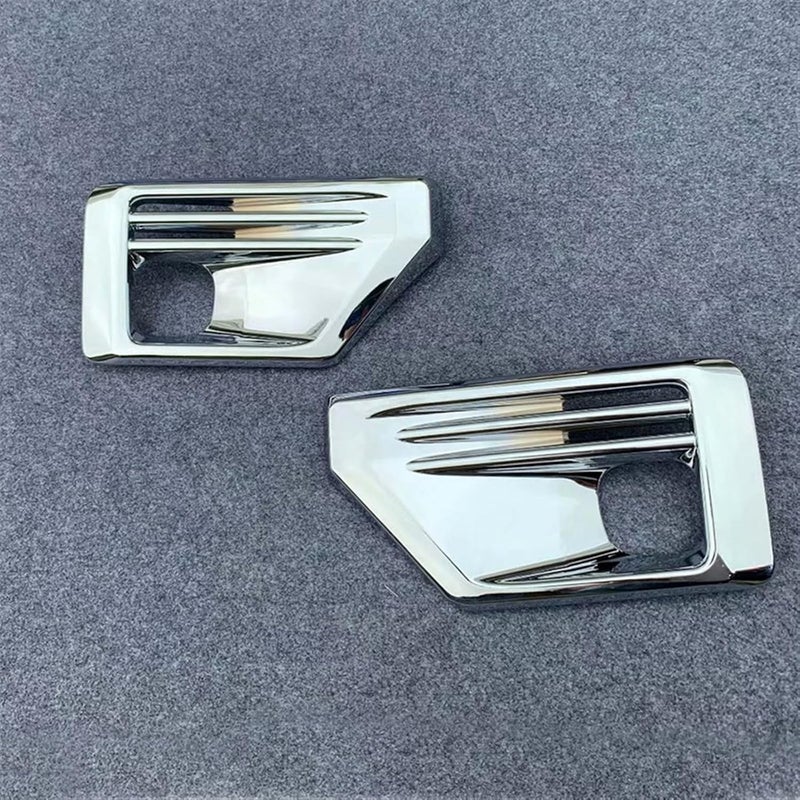 QASULER Chrome Fog Light Lamp Cover for Toyota RAV4 - Image 2