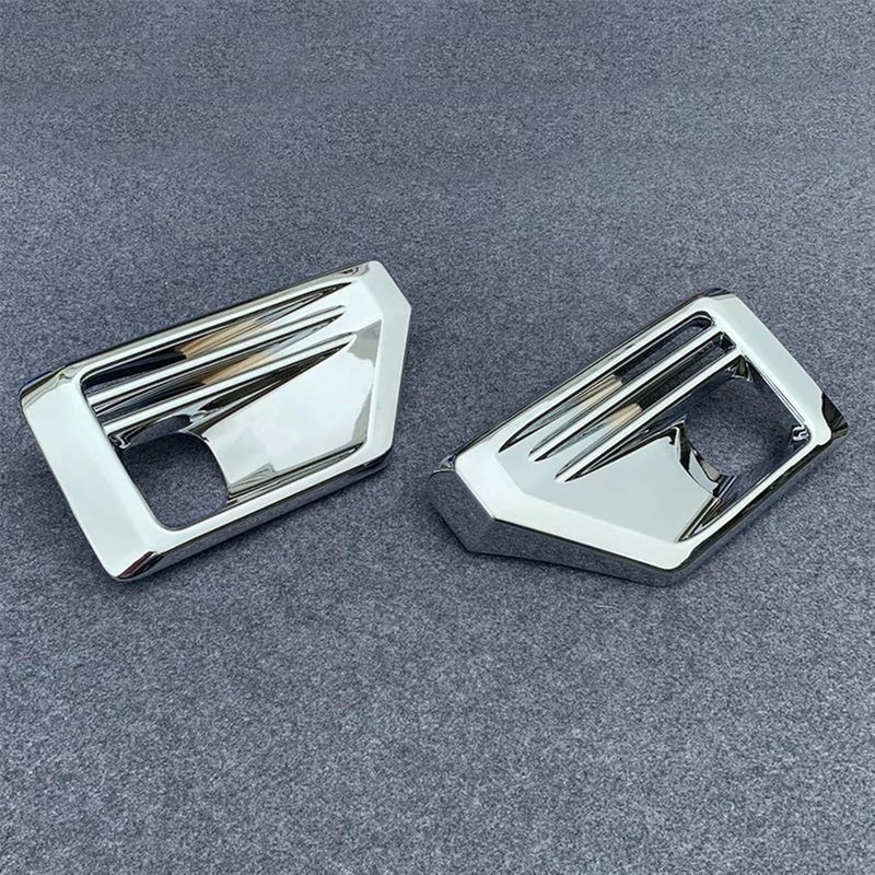 QASULER Chrome Fog Light Lamp Cover for Toyota RAV4 - Image 3