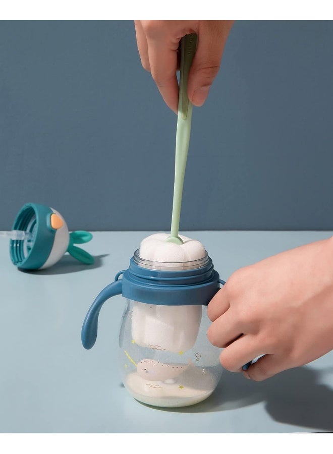 وولبين فرشاة تنظيف الزجاجات البلاستيكية متعددة الأغراض من وولبين، فرشاة تنظيف زجاجة حليب الأطفال، زجاج، مرطبان، فرشاة تنظيف لغسالة الأطباق بمقبض طويل - Image 2