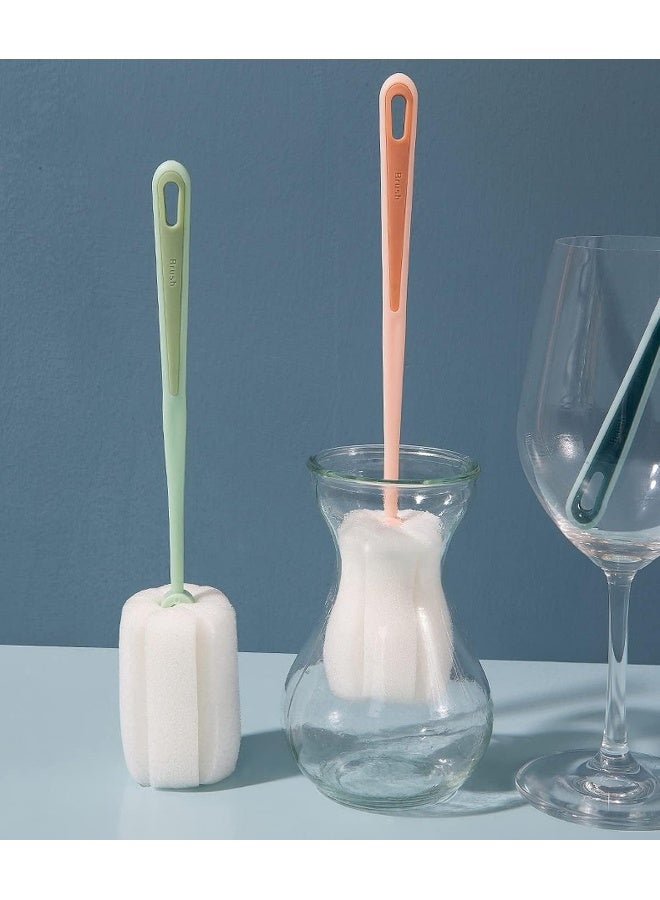 وولبين فرشاة تنظيف الزجاجات البلاستيكية متعددة الأغراض من وولبين، فرشاة تنظيف زجاجة حليب الأطفال، زجاج، مرطبان، فرشاة تنظيف لغسالة الأطباق بمقبض طويل - Image 4