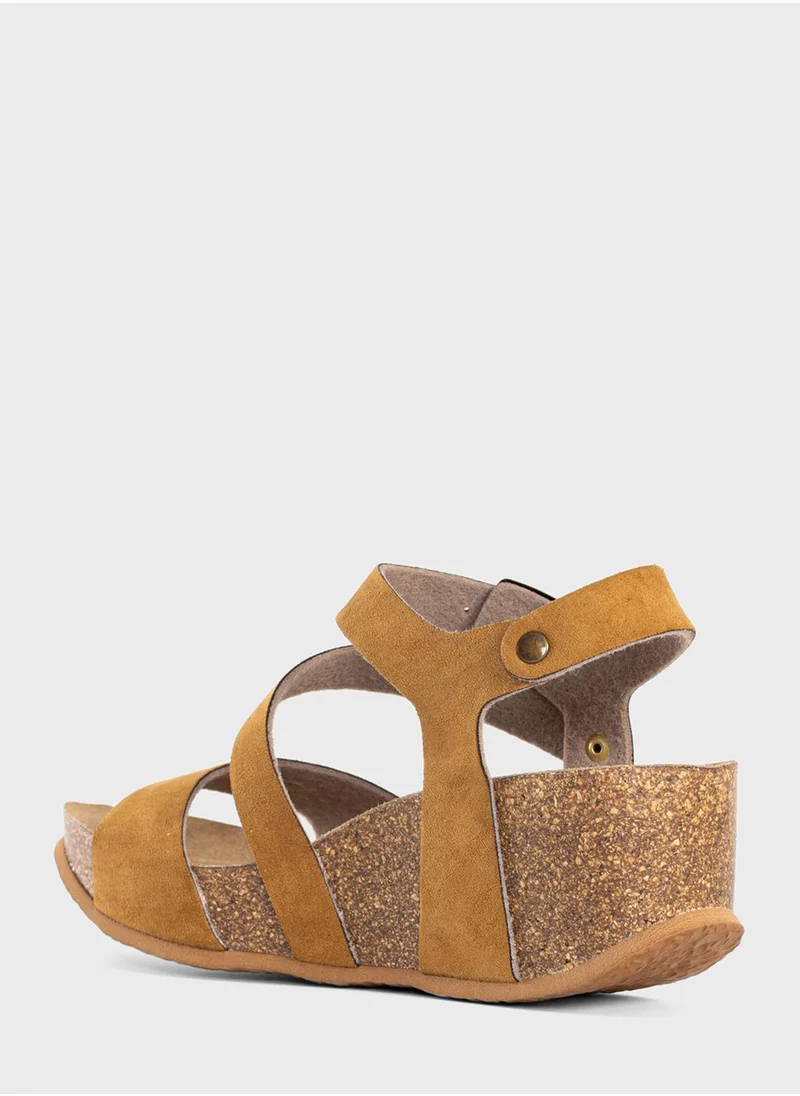 BAYTON Melilla Multi Strap Wedge Sandals