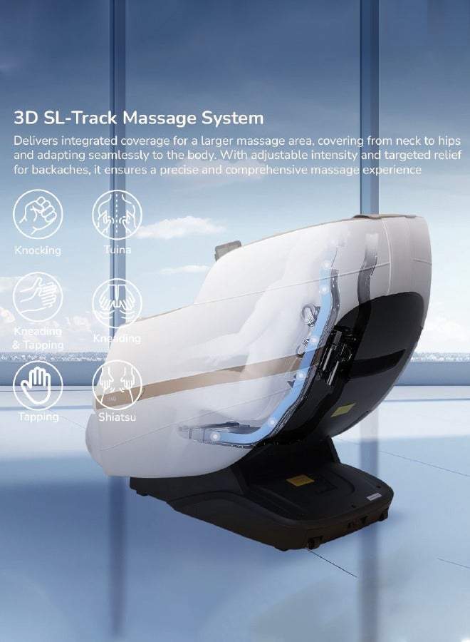 زيرو_بيوند_ويلنيس كرسي تدليك من الياقوت 3D SL-Track ، وضع انعدام الجاذبية ، العلاج الحراري ، اتصال Bluetooth ، التحكم الصوتي الذكاء الاصطناعي و 24 برنامجا تلقائيا  - Image 4