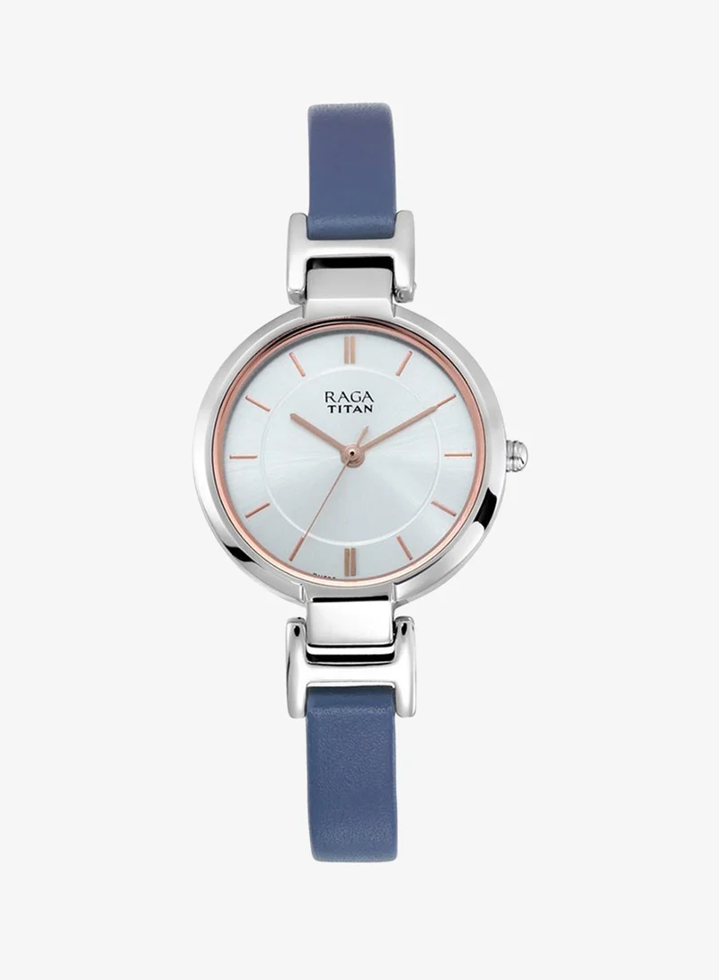 TITAN Titan Raga ia White Dial Analog Leather Strap watch for Women