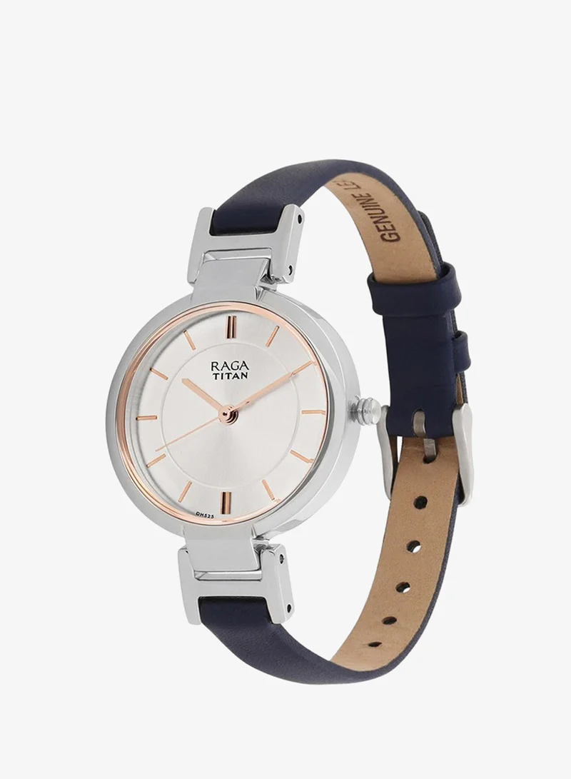 TITAN Titan Raga ia White Dial Analog Leather Strap watch for Women