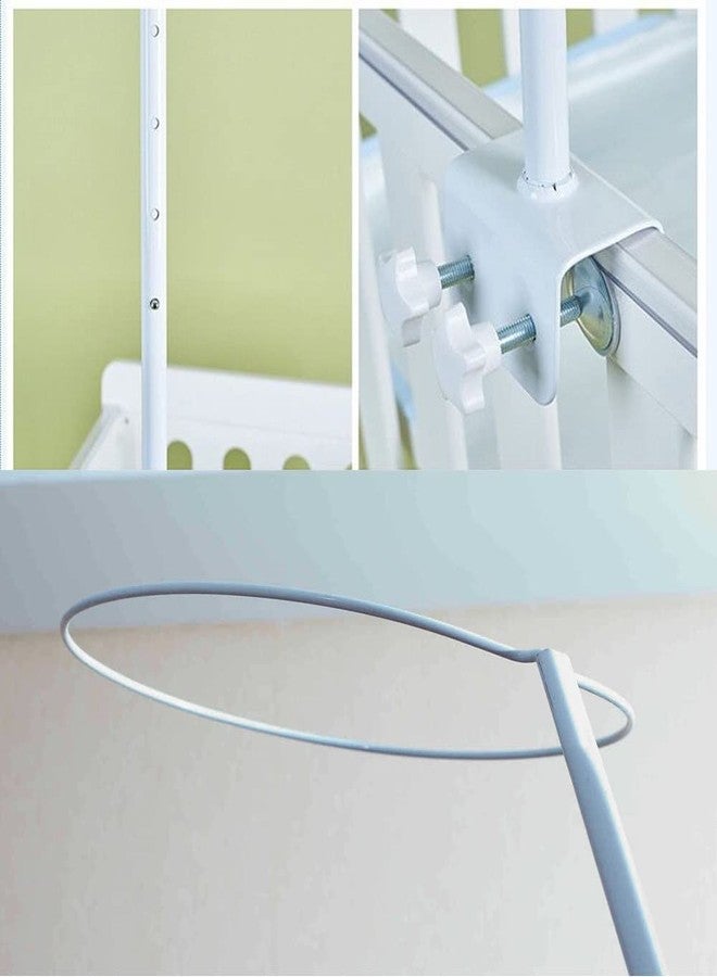 Vilemoon Crib Canopy Holder Mosquito Net Stand Holder Set Metal Adjustable Clip-On Stand Bracket for Rack Mosquito Net Accessories - Image 4