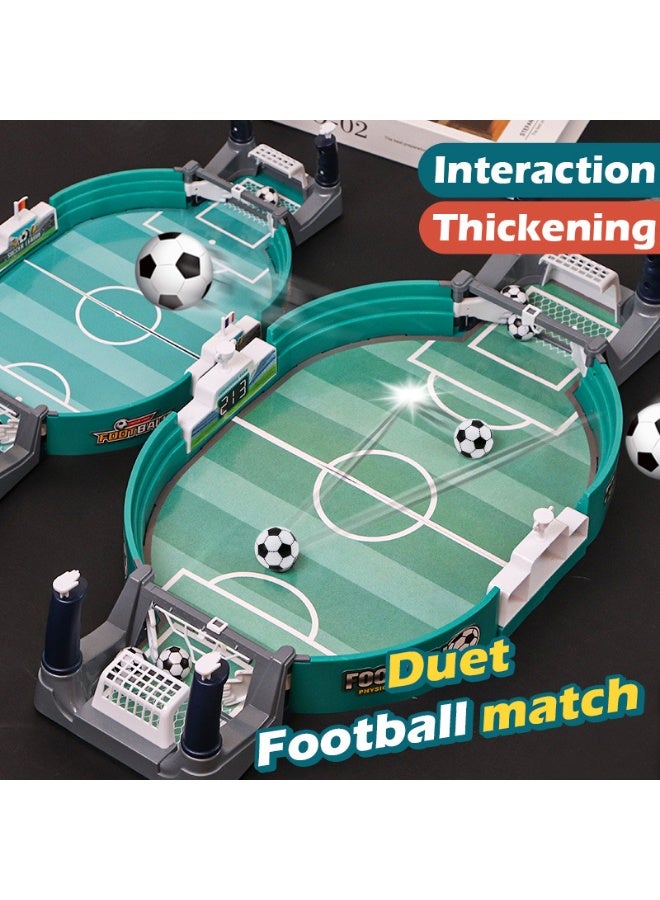 طاولة كرة قدم صغيرة تفاعلية - لعبة رياضية كلاسيكية مكتبية للآباء والأطفال، على غرار الكرة والدبابيس، مثالية للبالغين والأطفال - Image 1