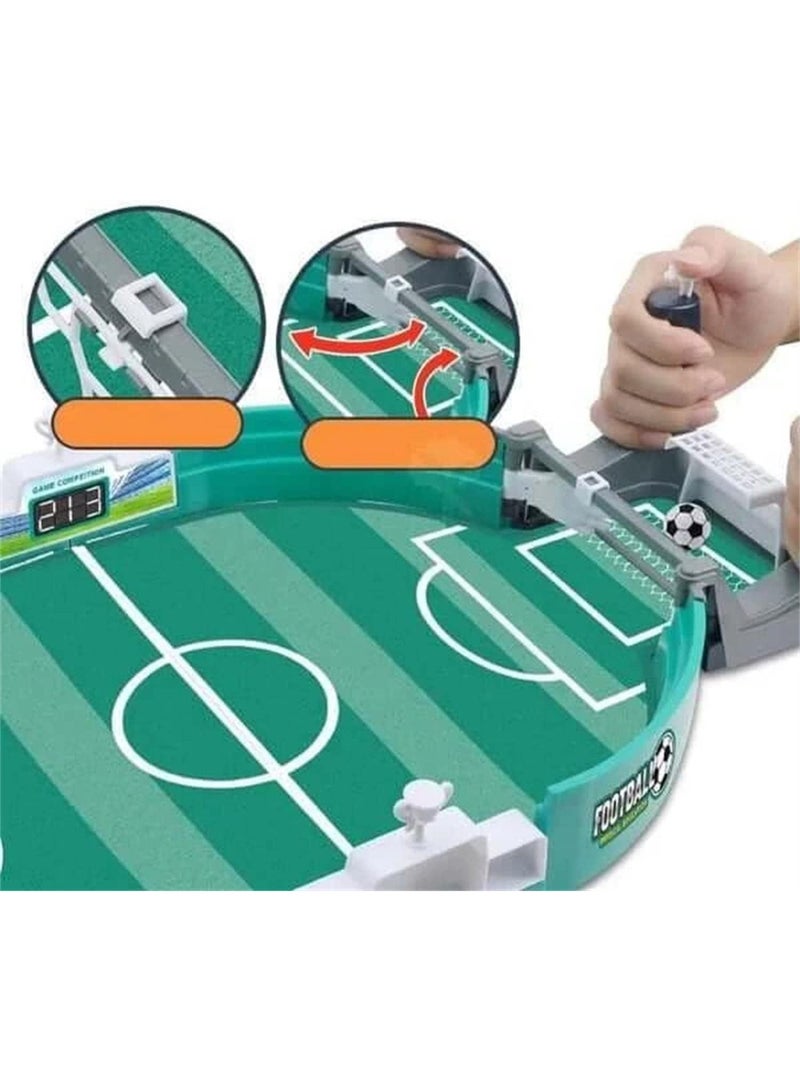 طاولة كرة قدم صغيرة تفاعلية - لعبة رياضية كلاسيكية مكتبية للآباء والأطفال، على غرار الكرة والدبابيس، مثالية للبالغين والأطفال - Image 4