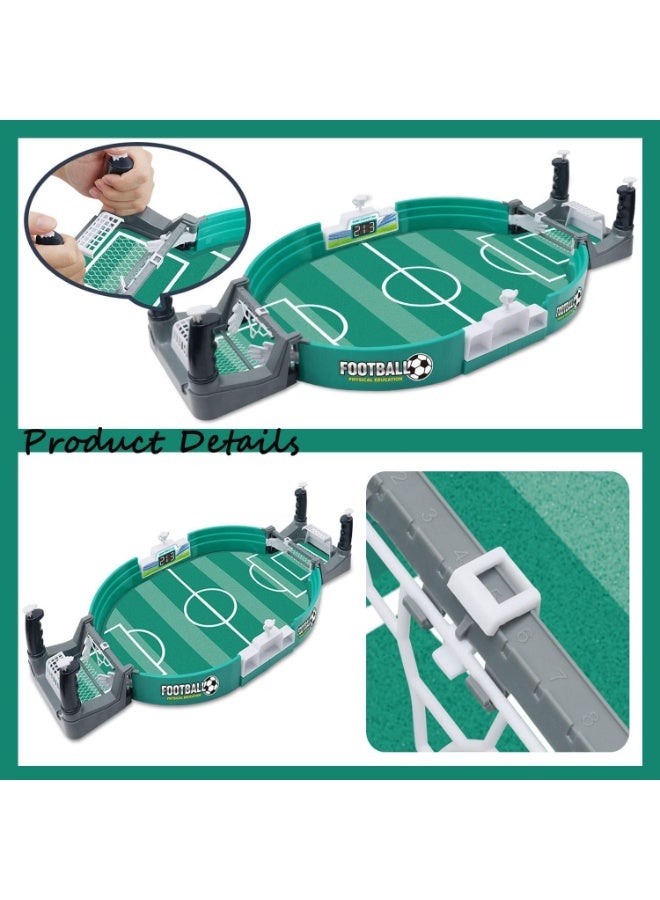 طاولة كرة قدم صغيرة تفاعلية - لعبة رياضية كلاسيكية مكتبية للآباء والأطفال، على غرار الكرة والدبابيس، مثالية للبالغين والأطفال - Image 3