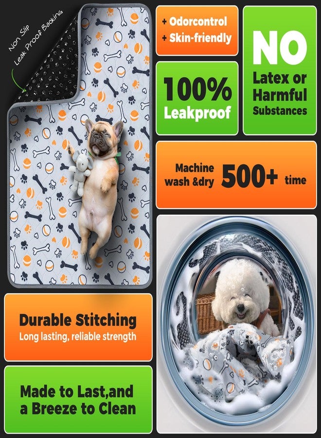 Hompet Washable Pee Pads for Dogs, 40"x26", 2-Pack Thick Heavy Absorbency Reusable Pee Pads Prevent Leakage Non-Slip, Pet Training Pads for Puppy Playpen, Crate, Potty, Floor, Bed, Sofa - Image 4