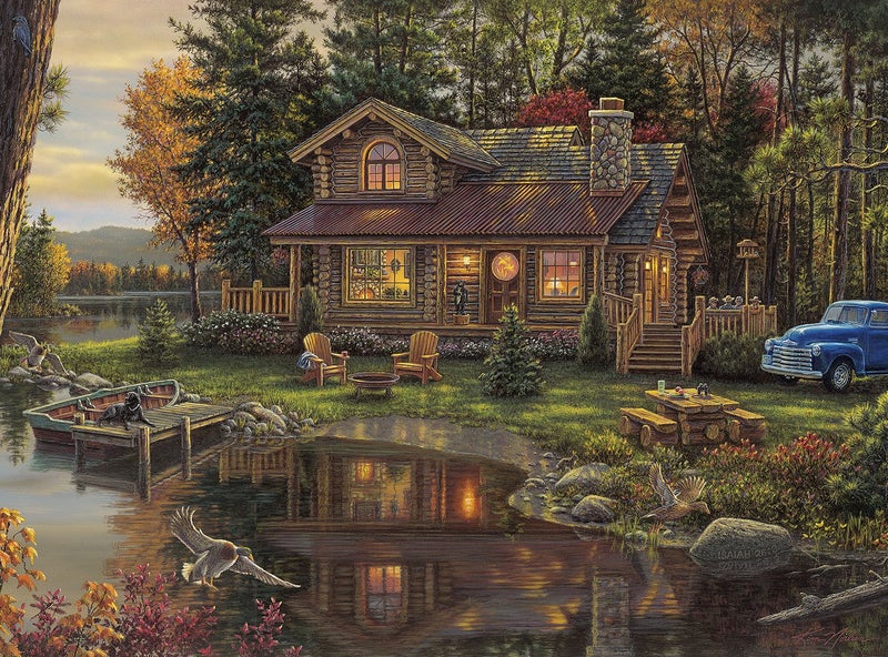 Buffalo Games - Kim Norlien - Peace Like A River - 1000 Piece Jigsaw Puzzle for Adults -Challenging Puzzle Perfect for Game Nights - Finished Size is 26.75 x 19.75 - Image 1