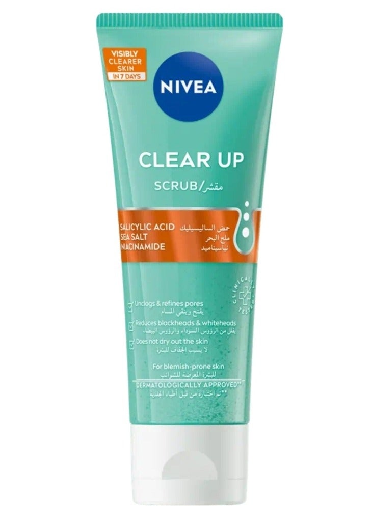 NIVEA CLEAR UP DAILY  SCRUB 75ML