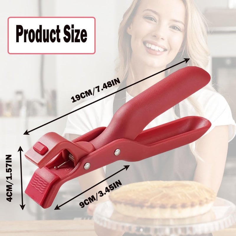 Cozron Cozron Anti-Slip Bowl Lifting Device, Anti-Hot Bowl Dish Plate Gripper Clamp Holder for Moving Hot Plate Bowls with Food Out from Instant Pot Microwave Oven Pizza Pan Air Fryer. - Image 3