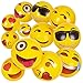 Kangaroo 12Pack Emoji Beach Balls Bulk Unique Emoji Designs Inflatable Balls for Kids Adults Ideal for Pool Parties Beach Games Summer Fun 12 Inches Diameter Smiley face Beach Ball - Image 3