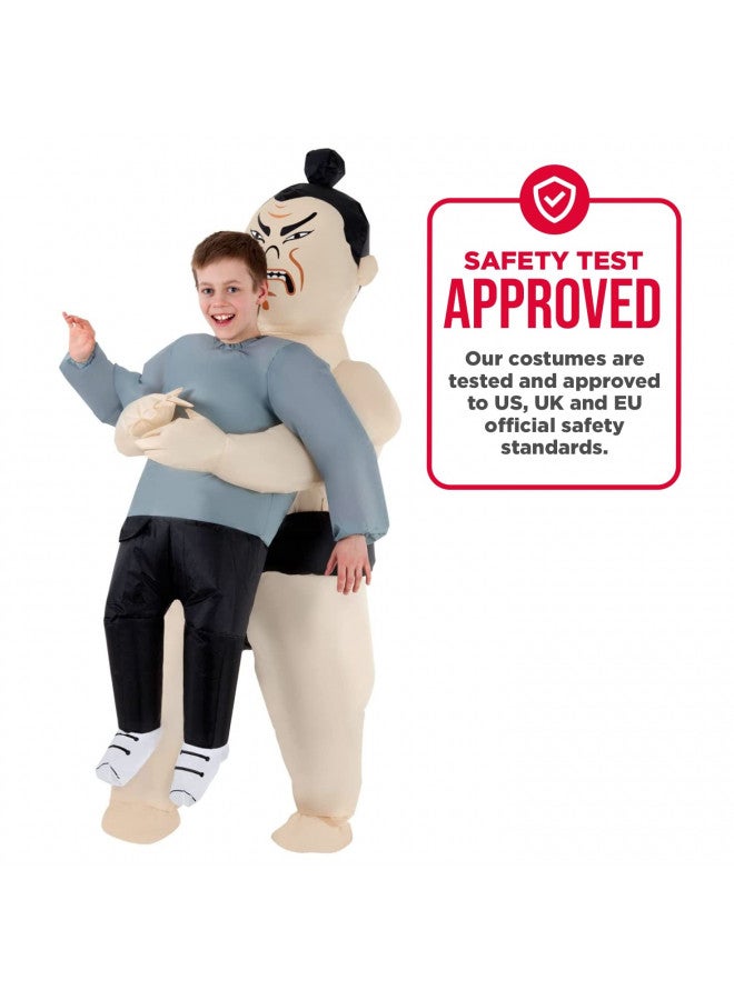 Morph Costumes - Sumo Wrestler Kids Inflatable Costume - Great Illusion Fancy Dress Outfit One size fits most Children upto 5ft - Image 3