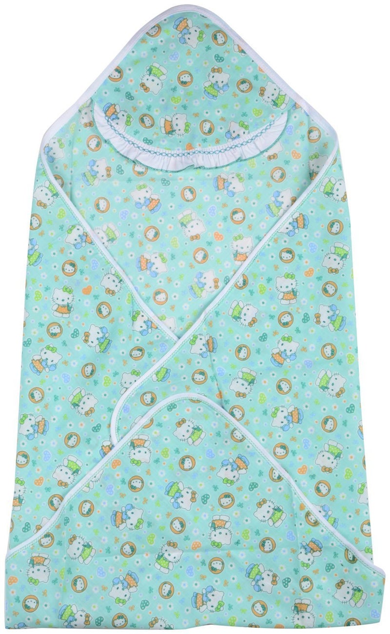 FARETO FirstKidsStep Combo of 3 Baby Cotton Cloth Blanket Cum Wrapper(Multi)(28 * 31inchs) - Image 4