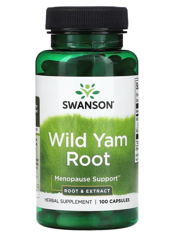 Wild Yam Root - Root & Extract 100 Caps