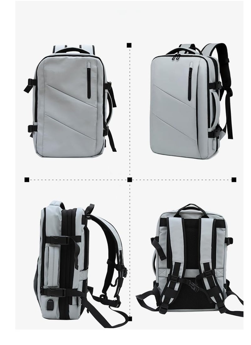 Skycare - Skycare Business Travel Waterproof Backpack, Multi-functional Large Capacity Expandable Computer Bag for Handheld or Shoulder Carry - Image 1