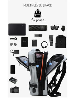 Skycare Skycare Business Travel Waterproof Backpack, Multi-functional Large Capacity Expandable Computer Bag for Handheld or Shoulder Carry  - Image 3