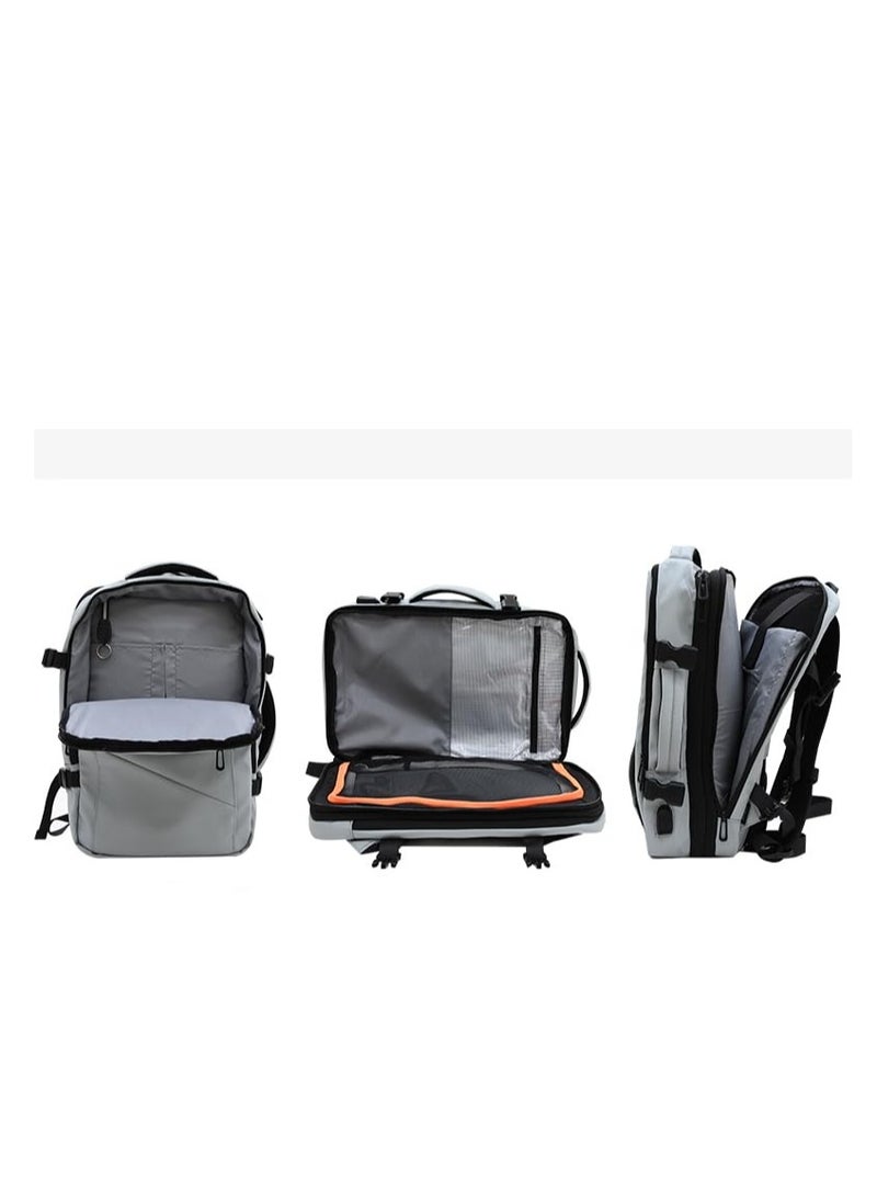 Skycare - Skycare Business Travel Waterproof Backpack, Multi-functional Large Capacity Expandable Computer Bag for Handheld or Shoulder Carry - Image 1