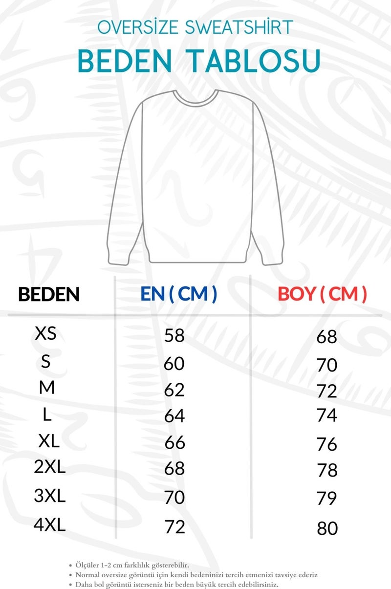 Fuddy Moda Unisex Oversize Billie Eilish Hit Me Hard And Soft Printed Hoodless Crew Neck Sweatshirt - Image 5