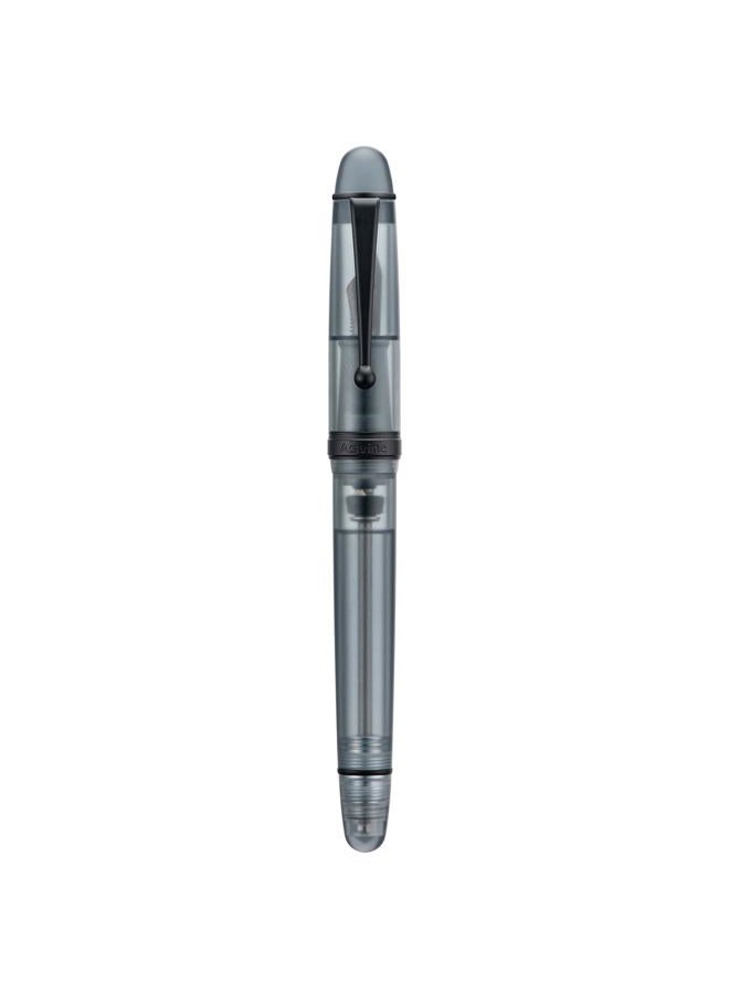 Asvine V126 Vacuum Filling Fountain Pen, Matte Black Acrylic Medium Nib, Large-Capacity Pen with Gift Case - Image 2