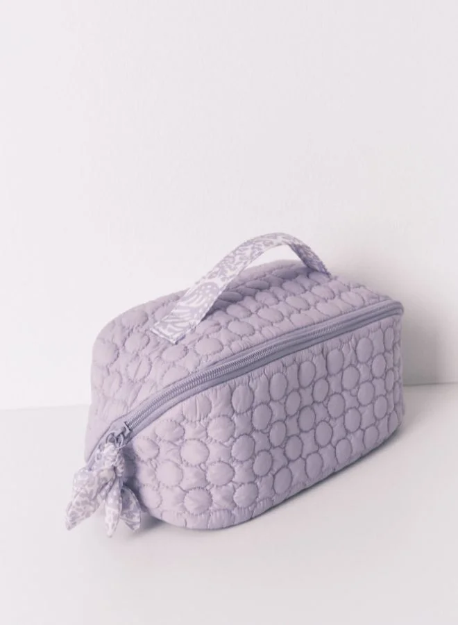 women'secret Medium Puffer Lilac Vanity Case