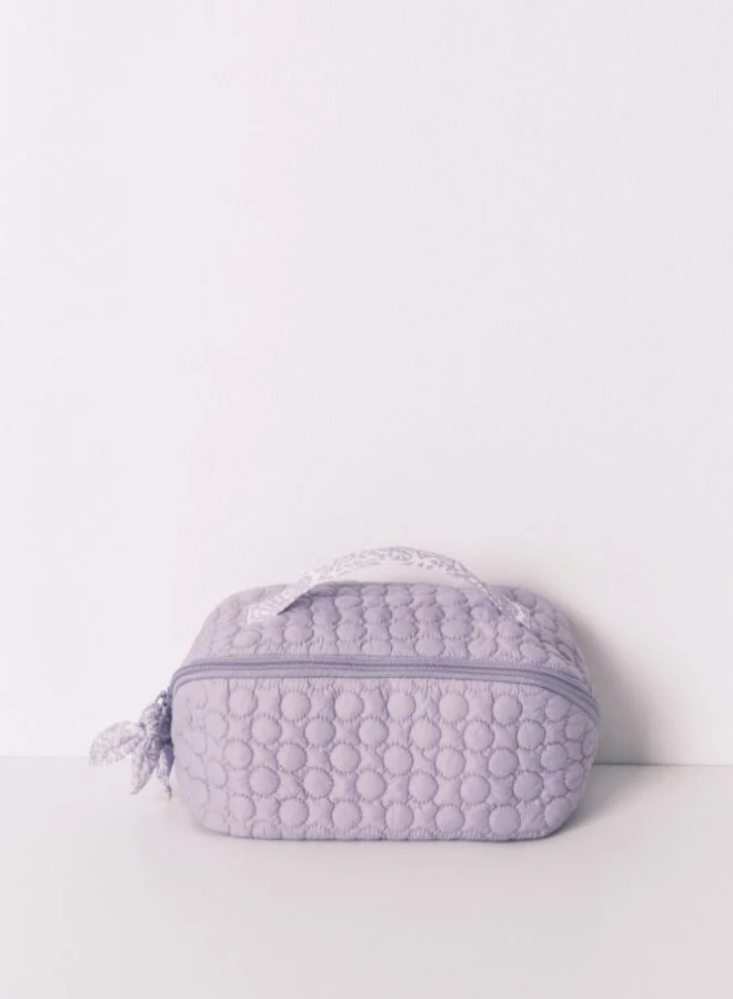 women'secret Medium Puffer Lilac Vanity Case