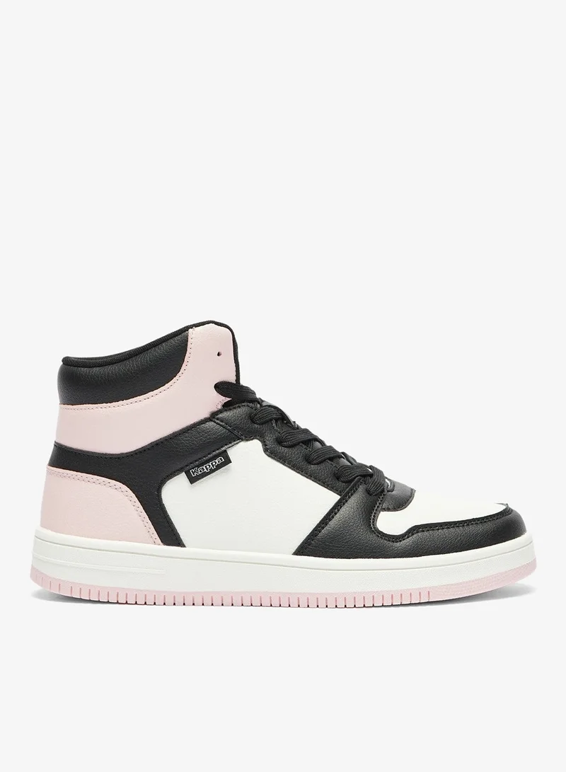 Kappa Womens Colourblock Lace Up High Top Sneakers