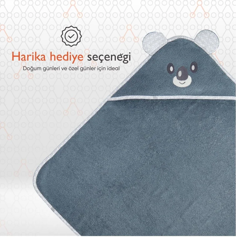 Gezenbebe Hero Hero Headed Swaddle Baby Towel Koala
