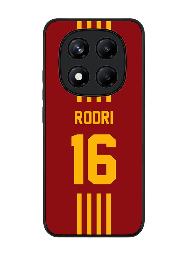 Stylizedd For Xiaomi Redmi Note 14 Pro+ 5G 5G Case,Slim fit Camera Protection, Shockproof Thin Phone cover  - Football - Spain ,  Rodri - Image 1