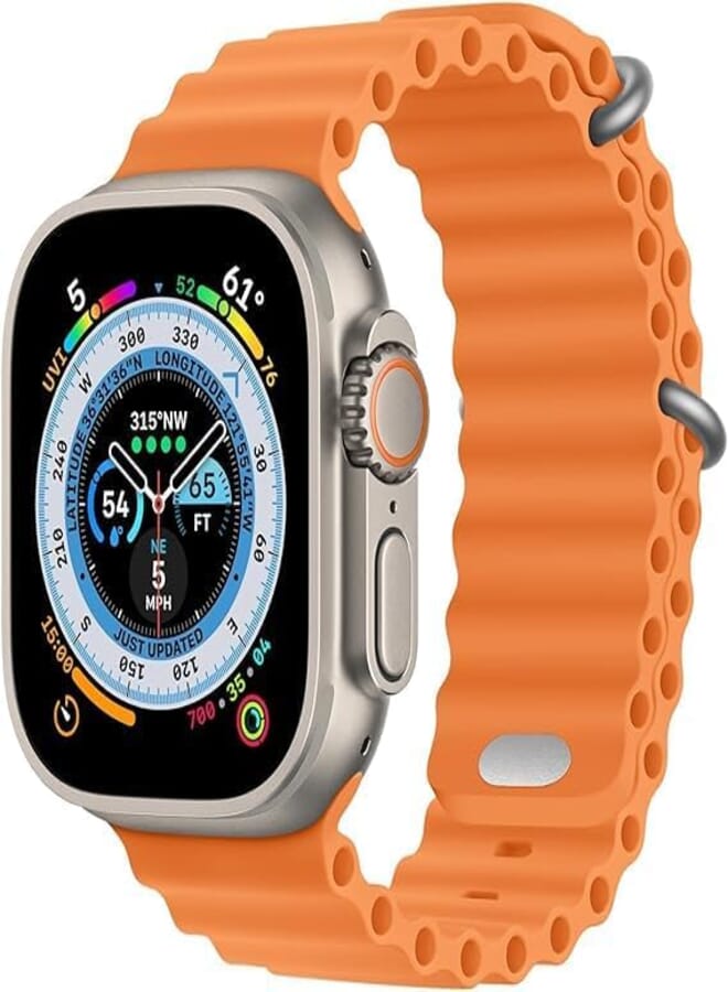 Next store Compatible with Apple Watch Band 45mm 42mm 44mm 49mm Women Men, Silicone Wavy Sport Wristbands Compatible with iWatch Ultra Series 8/7/6/5/4/3/2/1 SE,