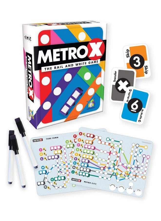Gamewright - Metro X The Rail & Write Game - Image 1