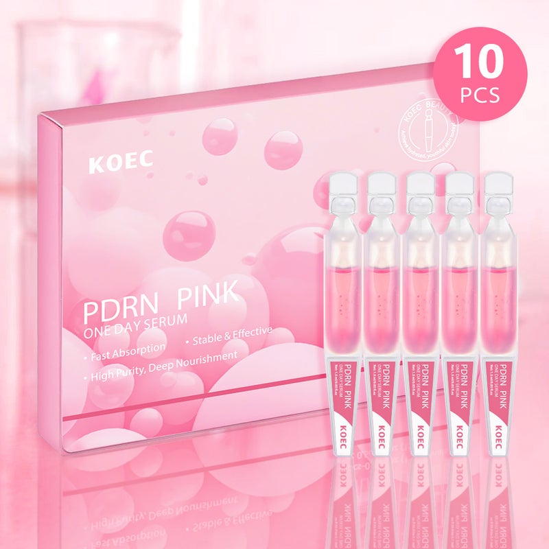 Koec Pdrn Skincare Set Single-Use Essence 10-Pack Multi-Peptide English Face Cream Essence Eye Cream Mask - Image 3