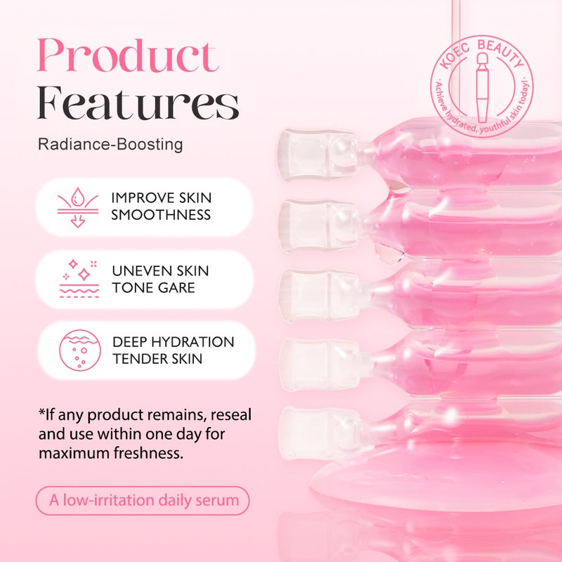 Koec Pdrn Skincare Set Single-Use Essence 10-Pack Multi-Peptide English Face Cream Essence Eye Cream Mask - Image 4