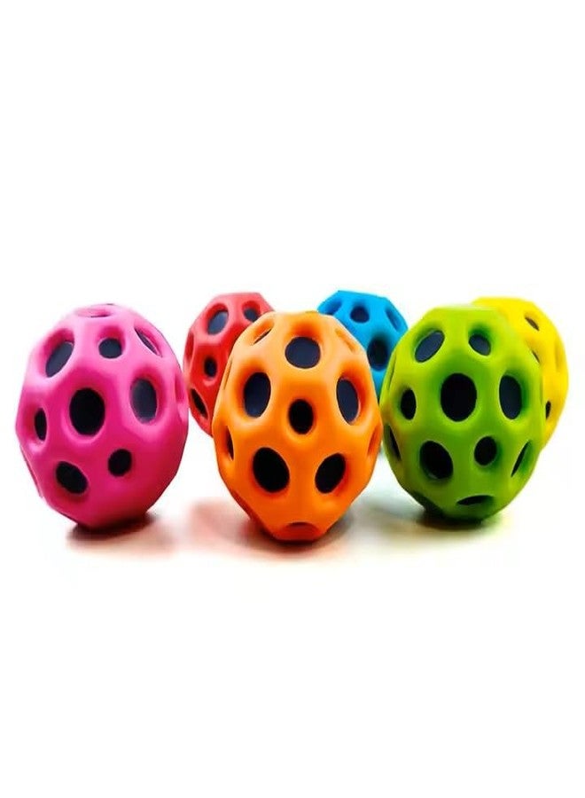 KITIKITTZ KITIKITS 7CM PU Foam Kids Pet Playing Toy High Bouncing Ball Coral Multi-Hole Anti Stress Ball (Multicolor) 2 Pcs Set - Image 3