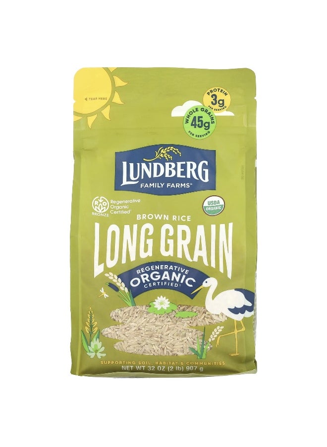 Lundberg Lundberg, Organic Brown Rice, Long Grain, 32 oz (907 g)  - Image 1
