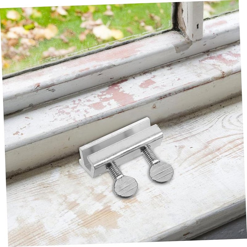 12Pcs White Adjustable Sliding Window Locks for Enhanced Air Circulation and Home Security - Image 5